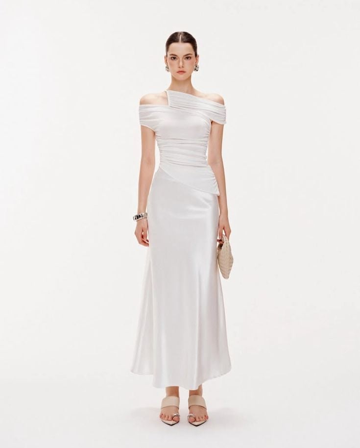 cách phối đồ áo trễ vai