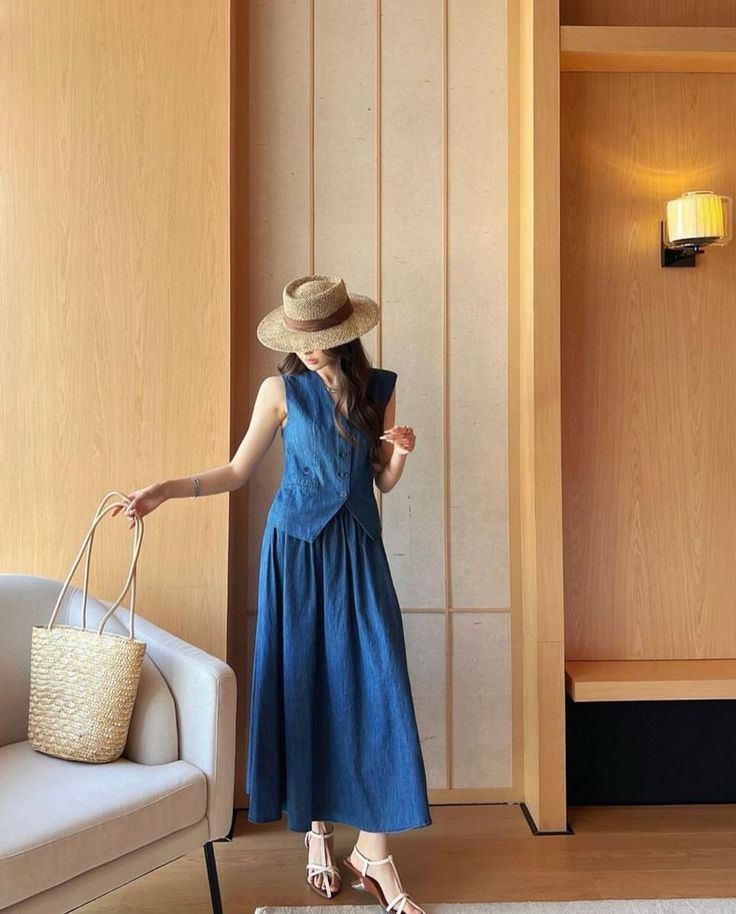 phối đồ với áo gile