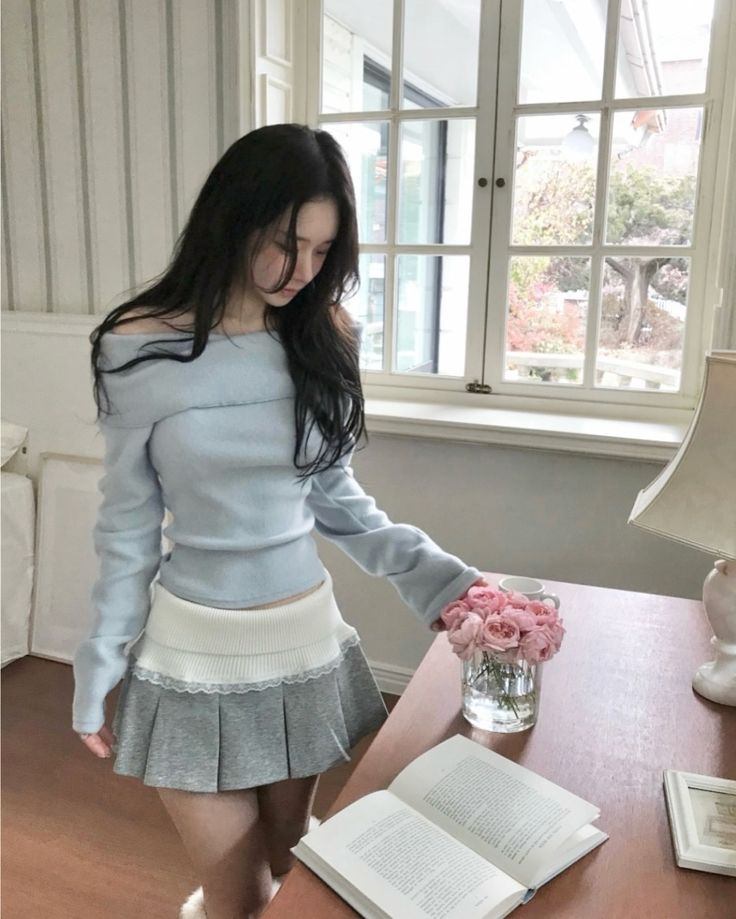 phối đồ với chân váy tennis