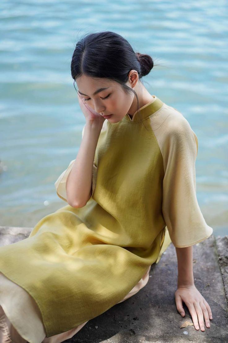 áo dài màu xanh ngọc bích