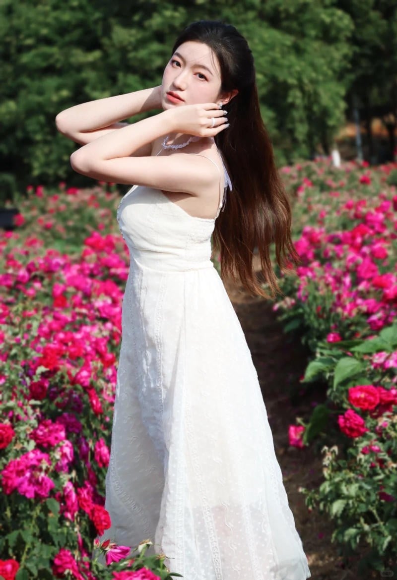 Vuốt tóc giữa nắng mai