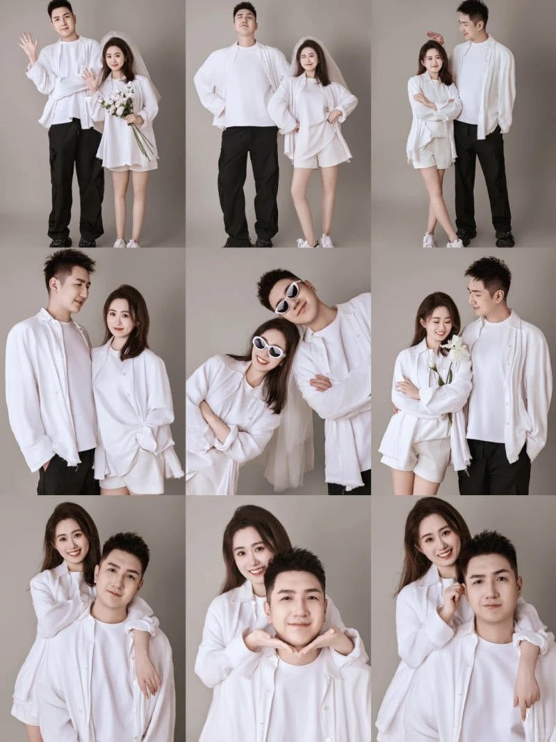 Tạo Dáng Chụp Ảnh 2 Vợ Chồng