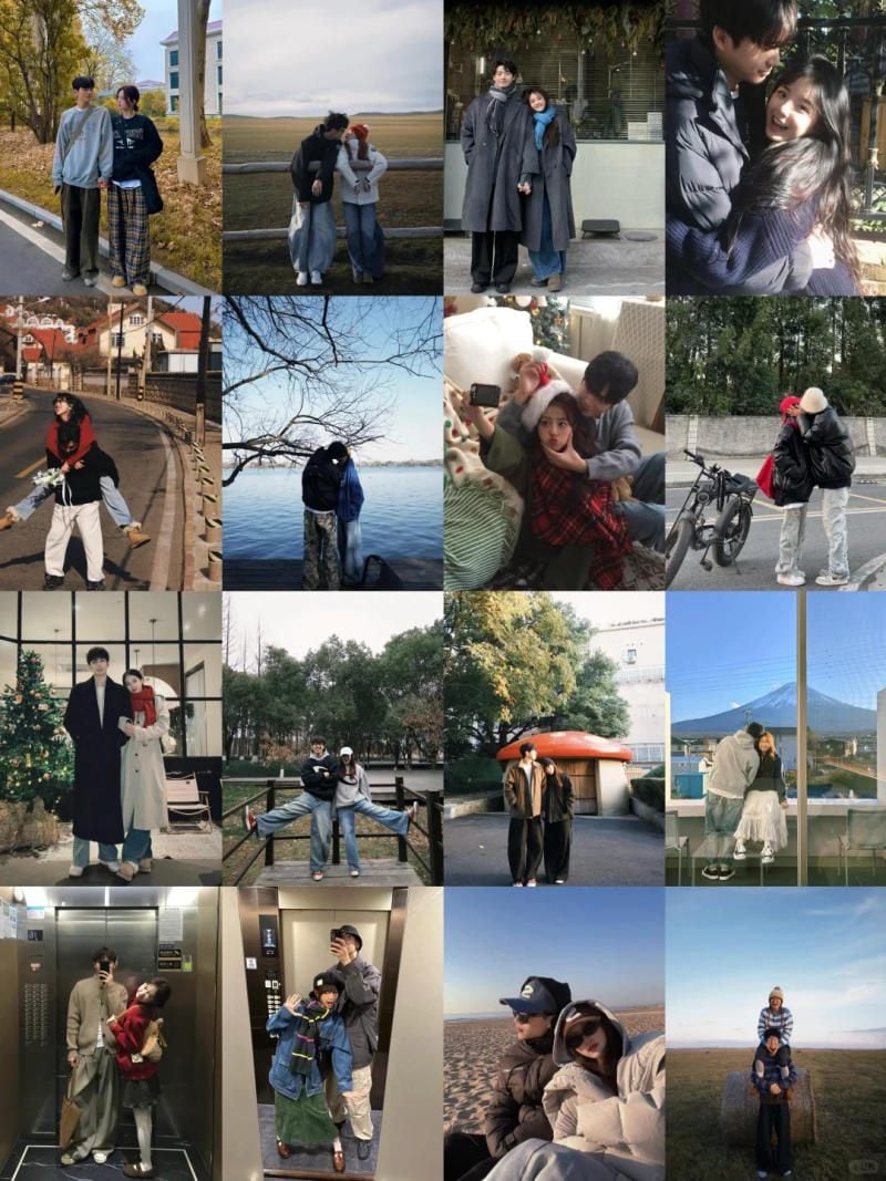 Tạo Dáng Chụp Ảnh 2 Vợ Chồng