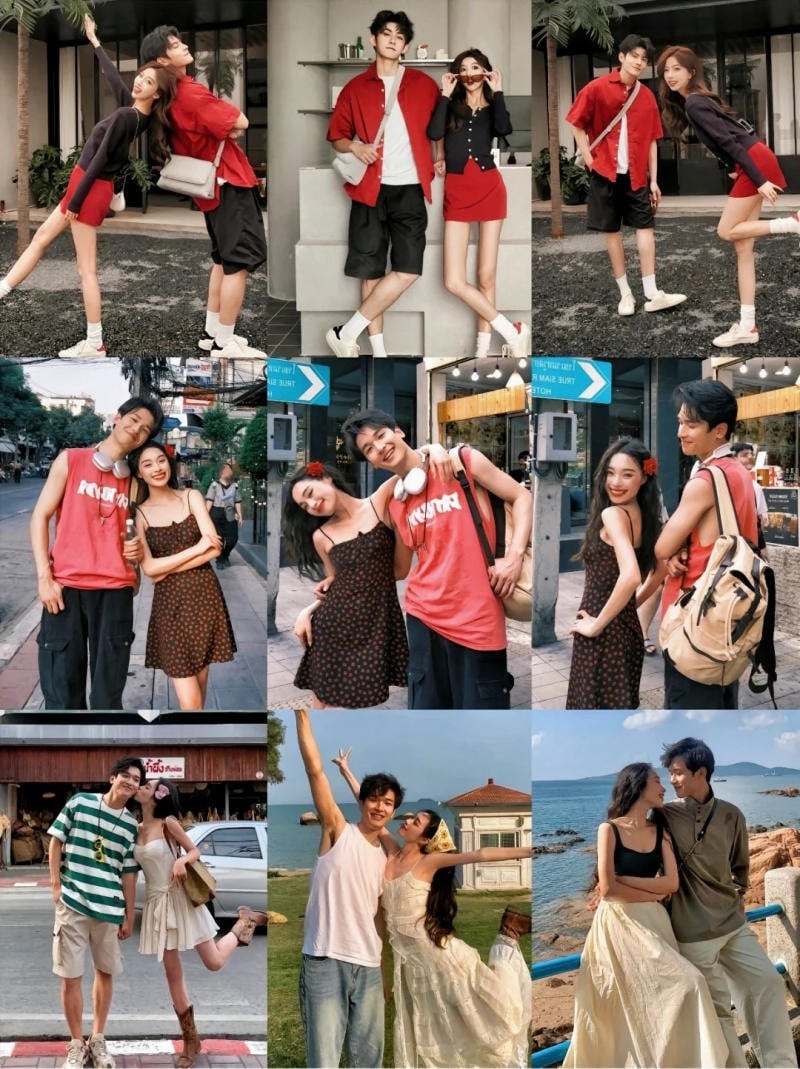 Tạo Dáng Chụp Ảnh 2 Vợ Chồng