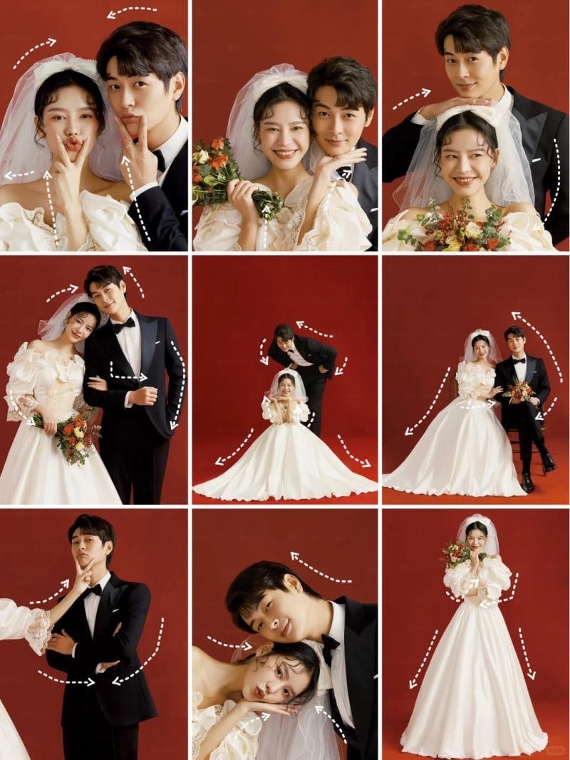 Tạo Dáng Chụp Ảnh 2 Vợ Chồng