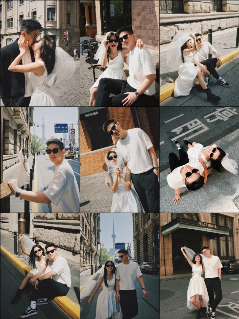 Tạo Dáng Chụp Ảnh 2 Vợ Chồng