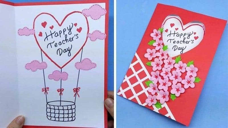 Cách làm thiệp hoa nổi 3D từ giấy