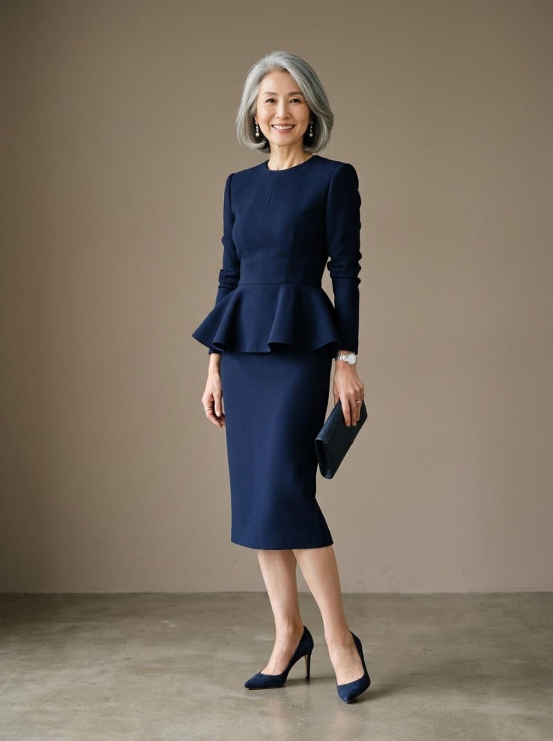 Đầm peplum kiến tạo vóc dáng