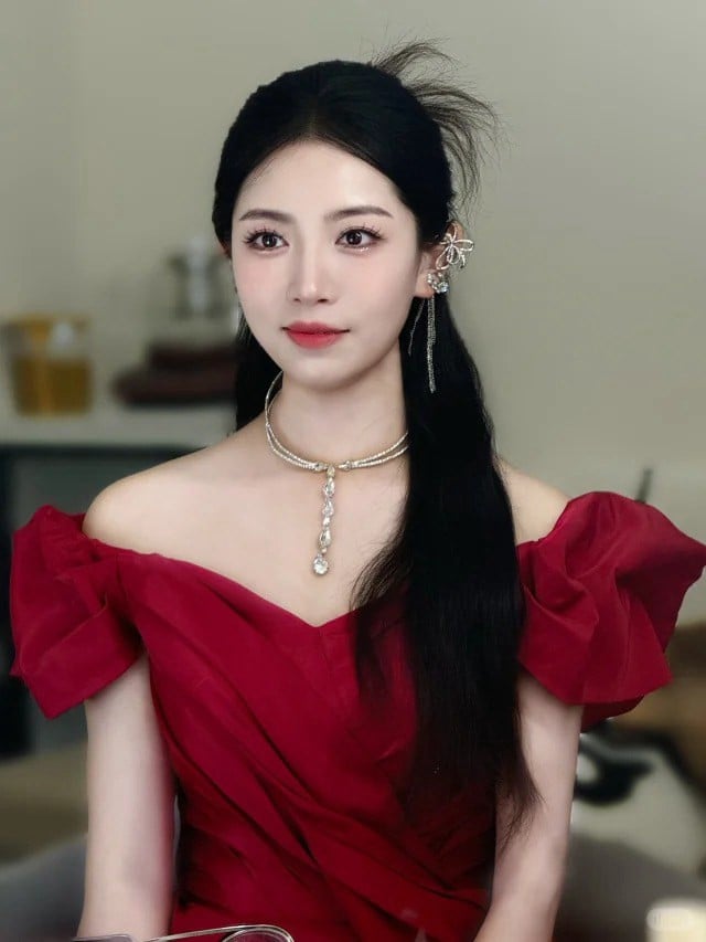 kiểu tóc cô dâu mặc áo dài