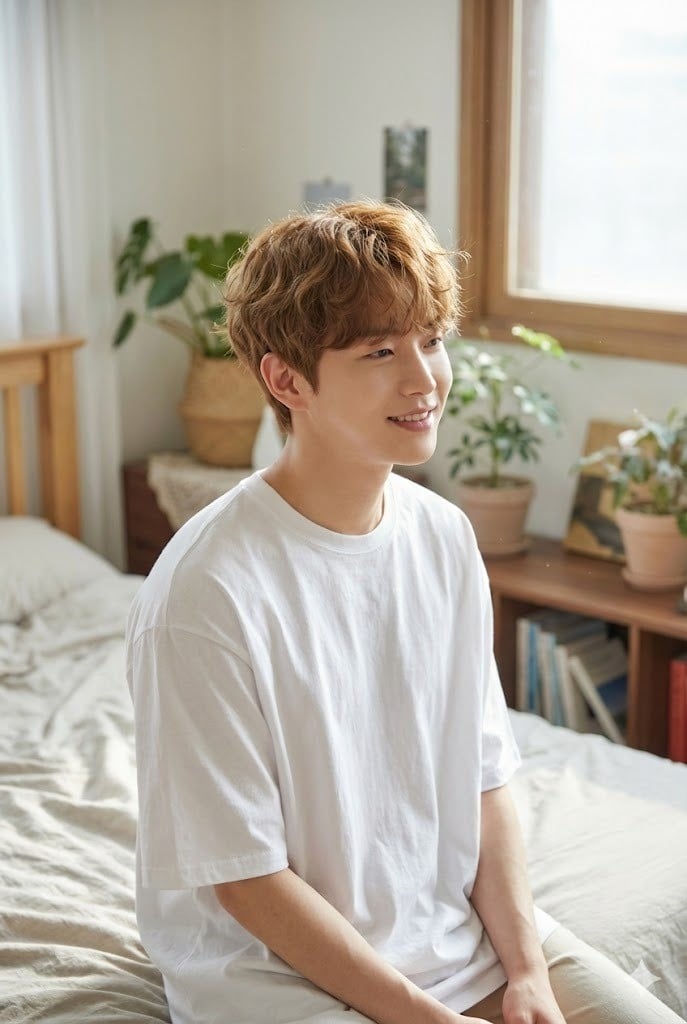 Tóc dấu phẩy uốn xoăn nhẹ