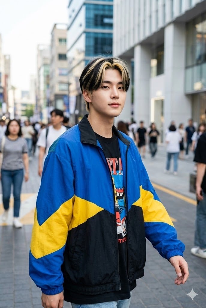 Tóc dấu phẩy nhuộm Highlight