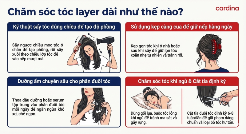 tóc layer dài