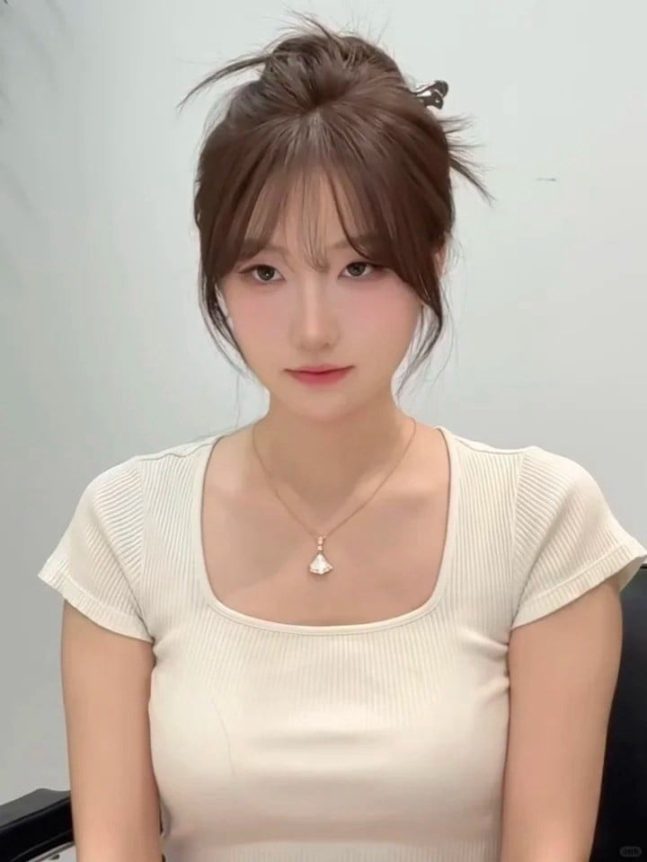 tóc mái kiểu pháp