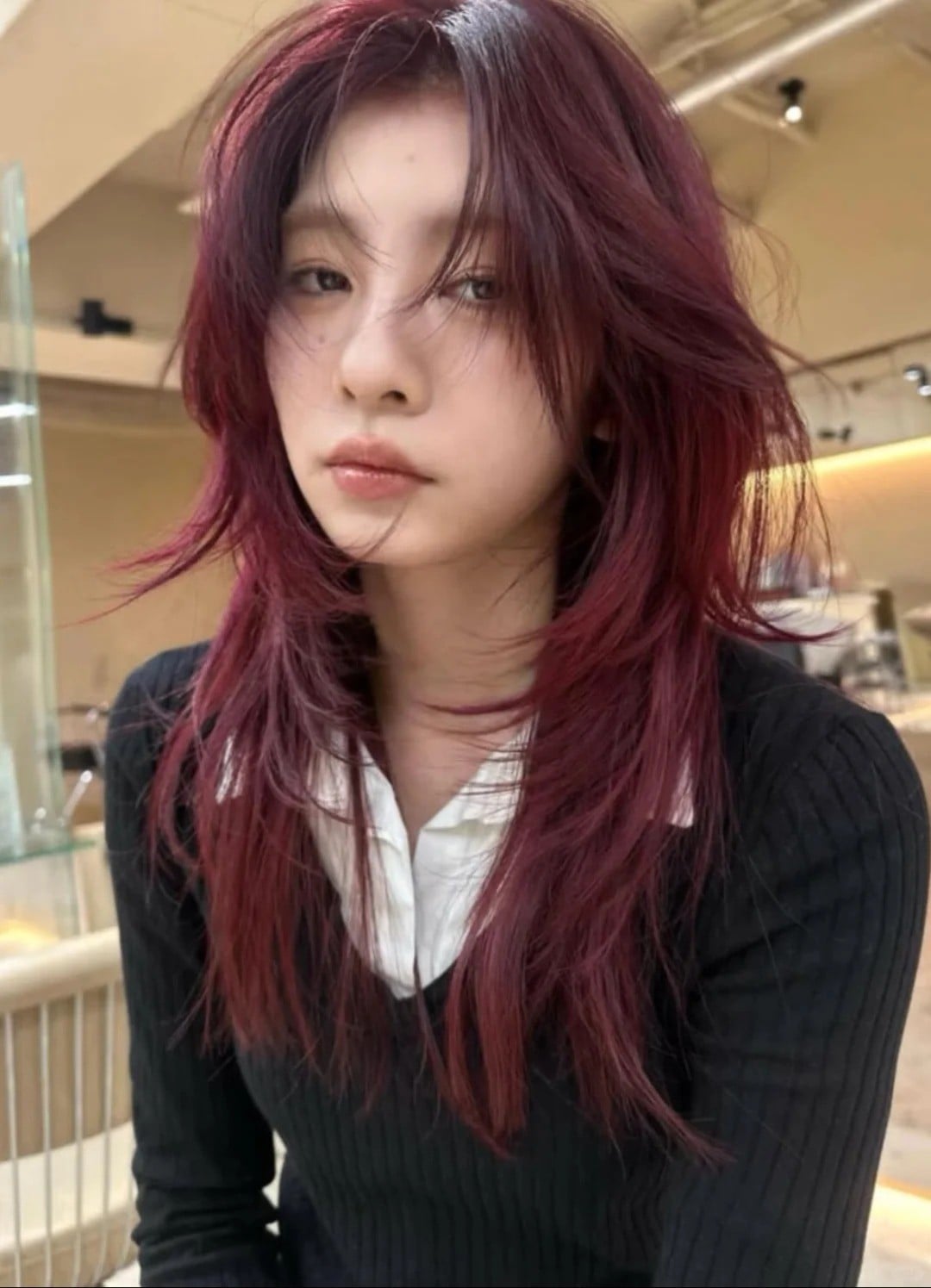 Tóc nam màu đỏ rượu vang