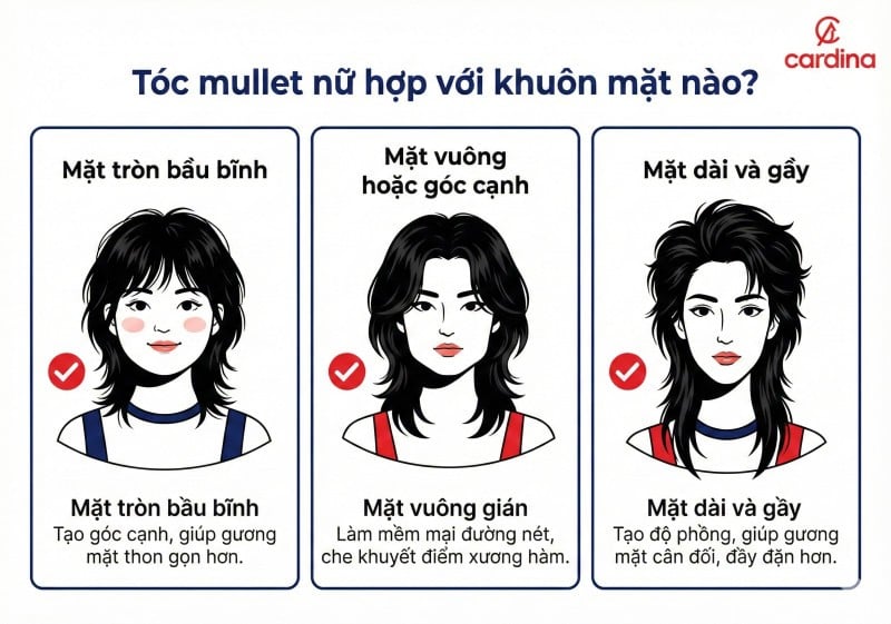 tóc mullet nữ