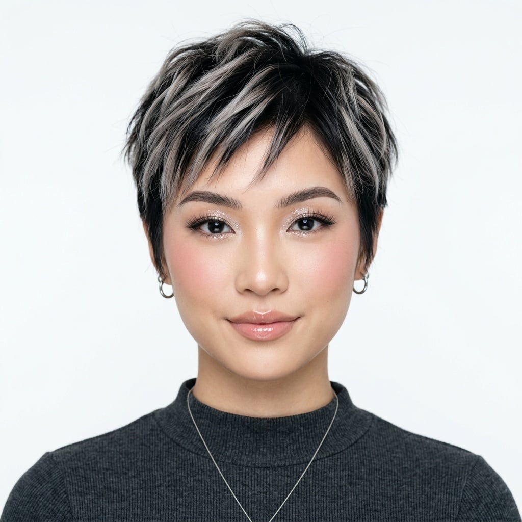 Tóc tomboy nhuộm Highlight