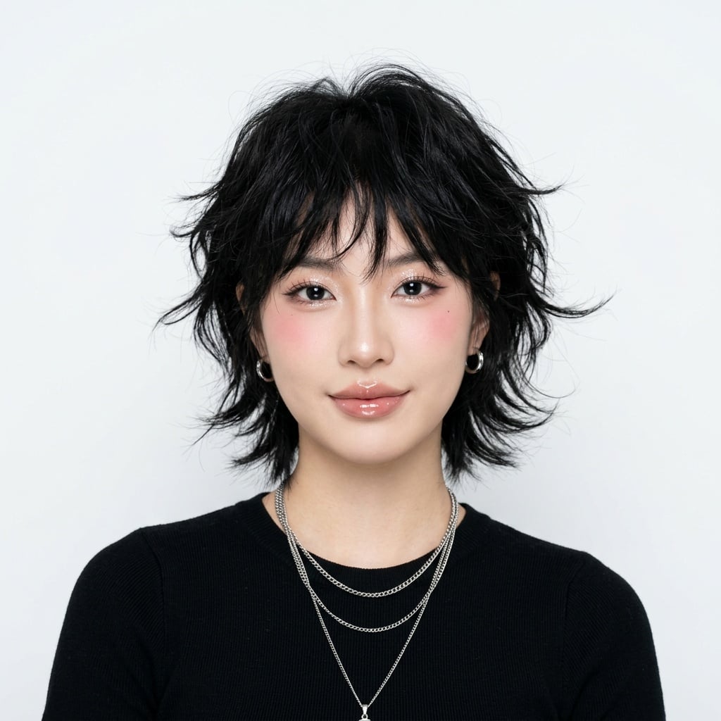 Tóc tomboy Wolf Cut ngắn