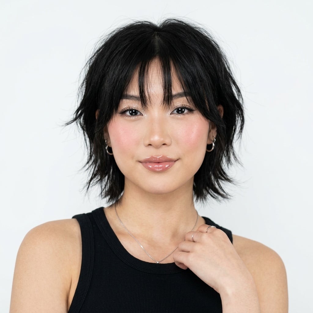 Kiểu tóc tomboy Shag