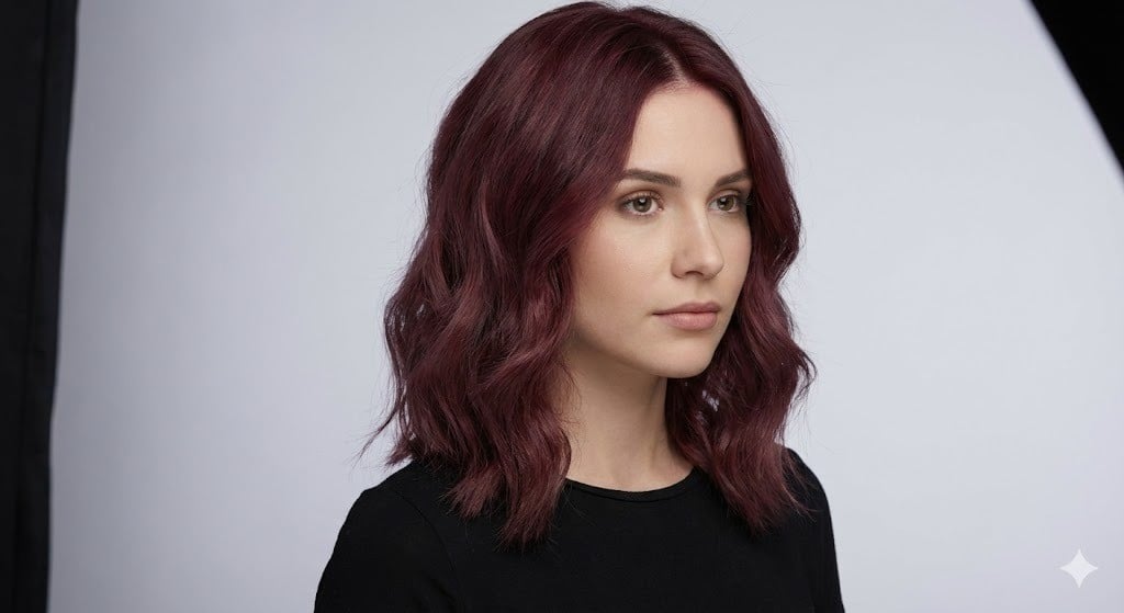 Tóc màu đỏ rượu khói