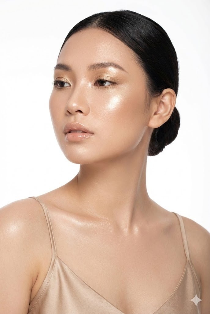 Makeup tone Champagne (Vàng Đồng Nhẹ)