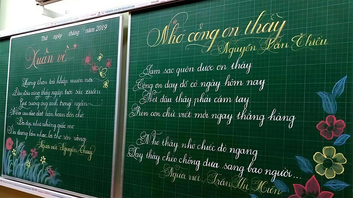 Các mẫu trang trí bảng lớp 20 11 sáng tạo cho Tiểu học