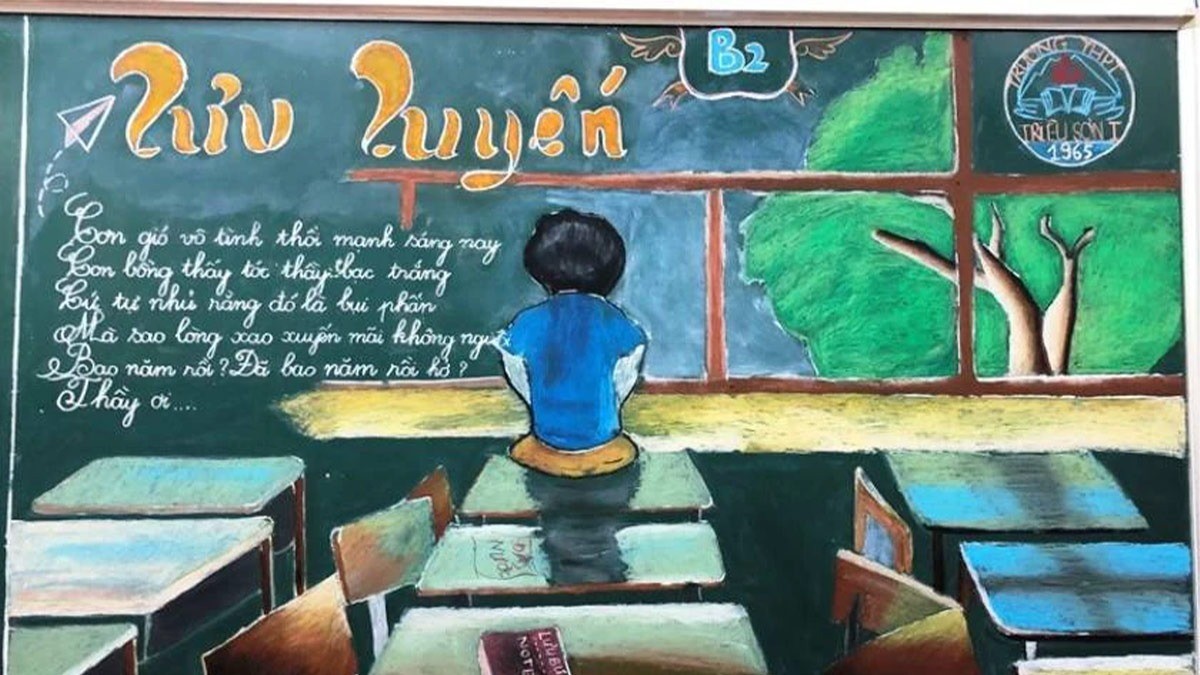 Các mẫu trang trí bảng ngày 20 11 chuyên nghiệp cho THCS & THPT