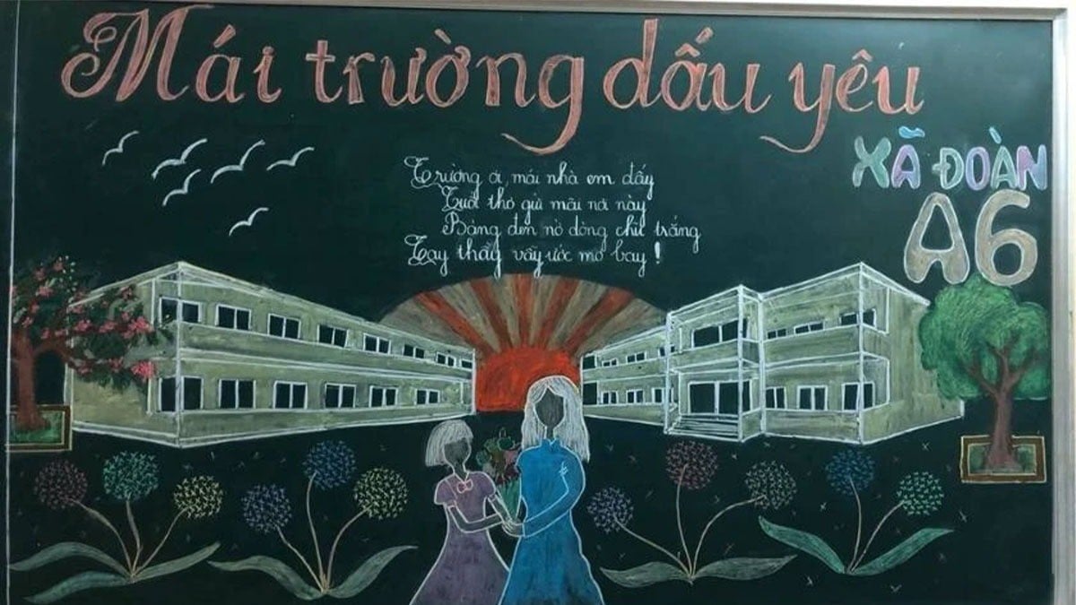 Các mẫu trang trí bảng ngày 20 11 chuyên nghiệp cho THCS & THPT