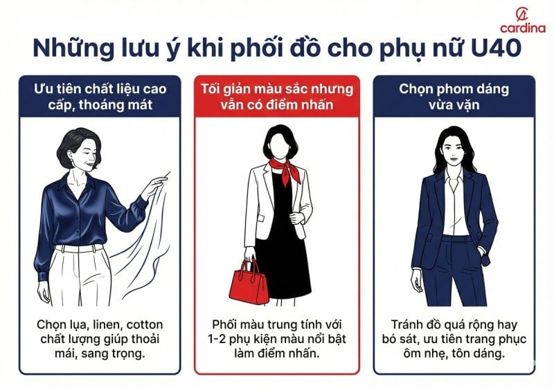 u40 mặc gì cho đẹp