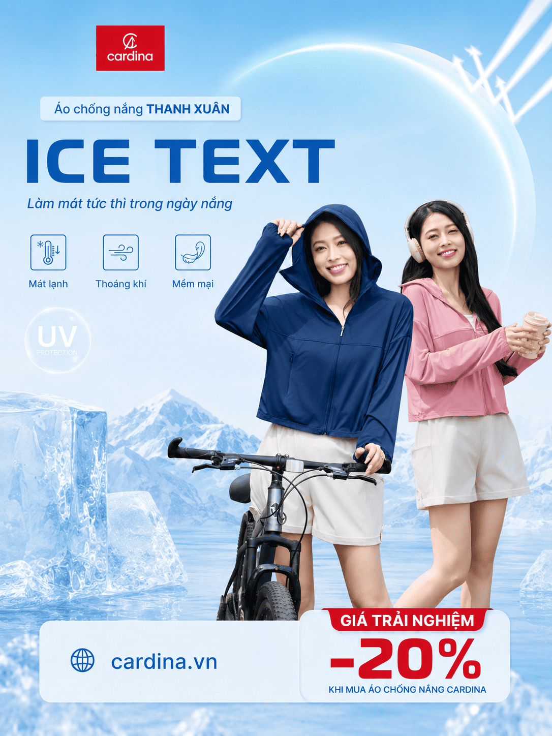 Trải nhiệm áo chống nắng Ice Text với ưu đãi dành riêng cho bạn