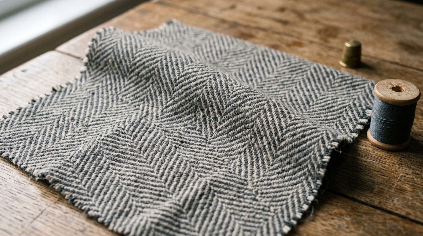 Vải Herringbone (Dệt xương cá)
