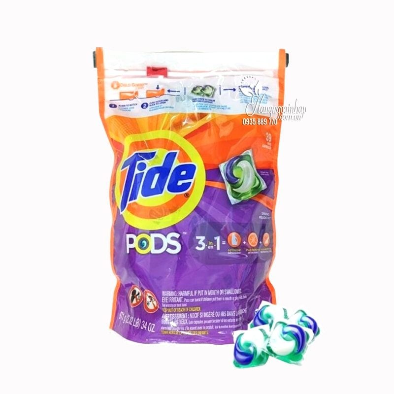 Viên giặt Tide Pods 3-in-1 (Mỹ)
