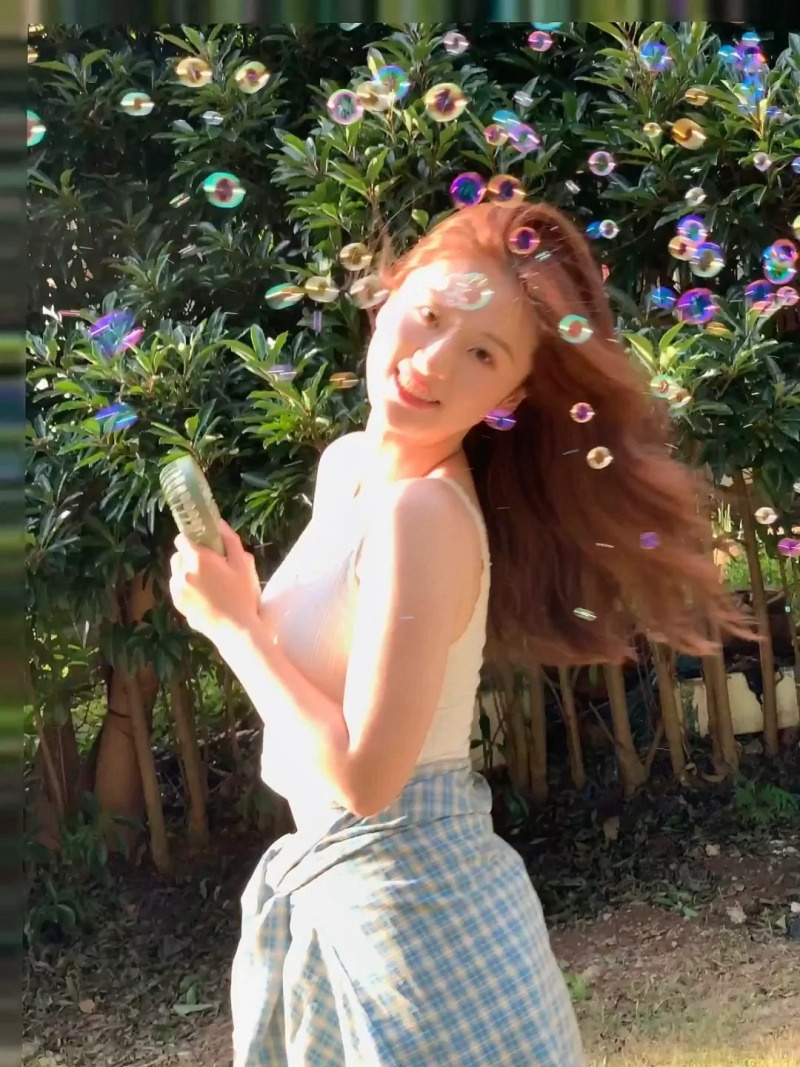 chụp ảnh với bong bóng xà phòng