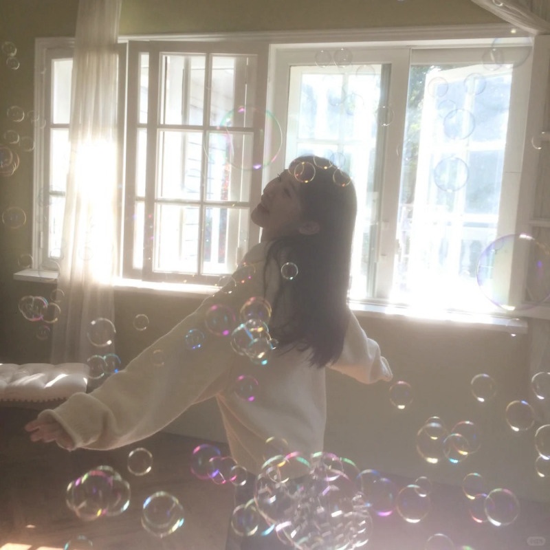 chụp ảnh với bong bóng xà phòng