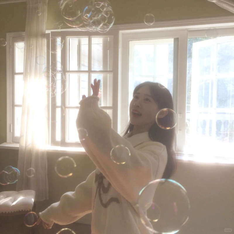 chụp ảnh với bong bóng xà phòng