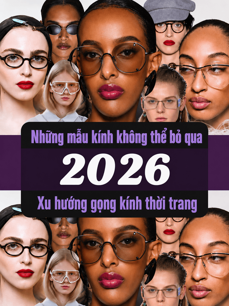 xu hướng kính mắt 2026