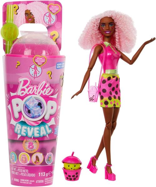 Barbie Pop Reveal Boba Series Berry Bliss — bóc từng viên boba tìm phụ kiện bí ẩn