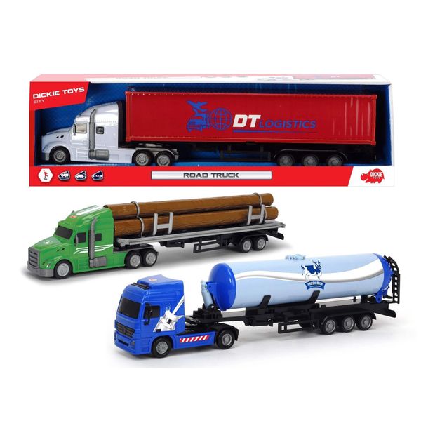 Logo Dickie Toys trên hộp xe tải Road Truck — thương hiệu xe 23win04 Đức chính hãng