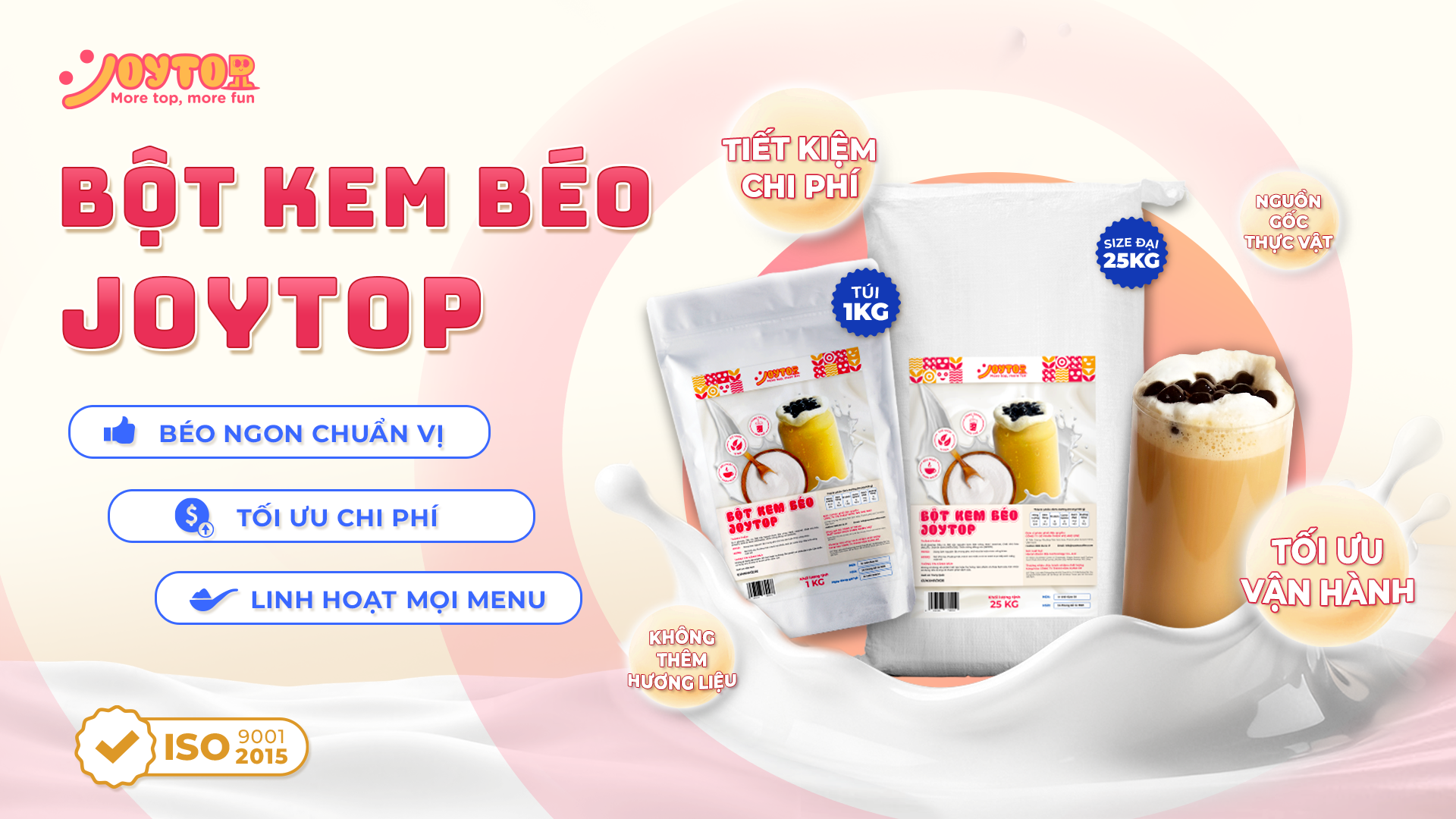 Ra mắt sản phẩm mới BỘT KEM BÉO JOYTOP