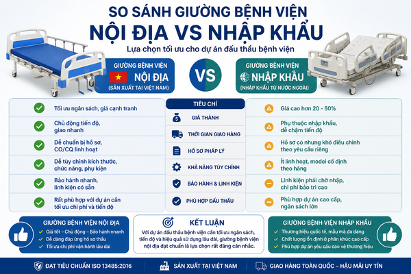 So sánh giường nội địa và giường nhập khẩu