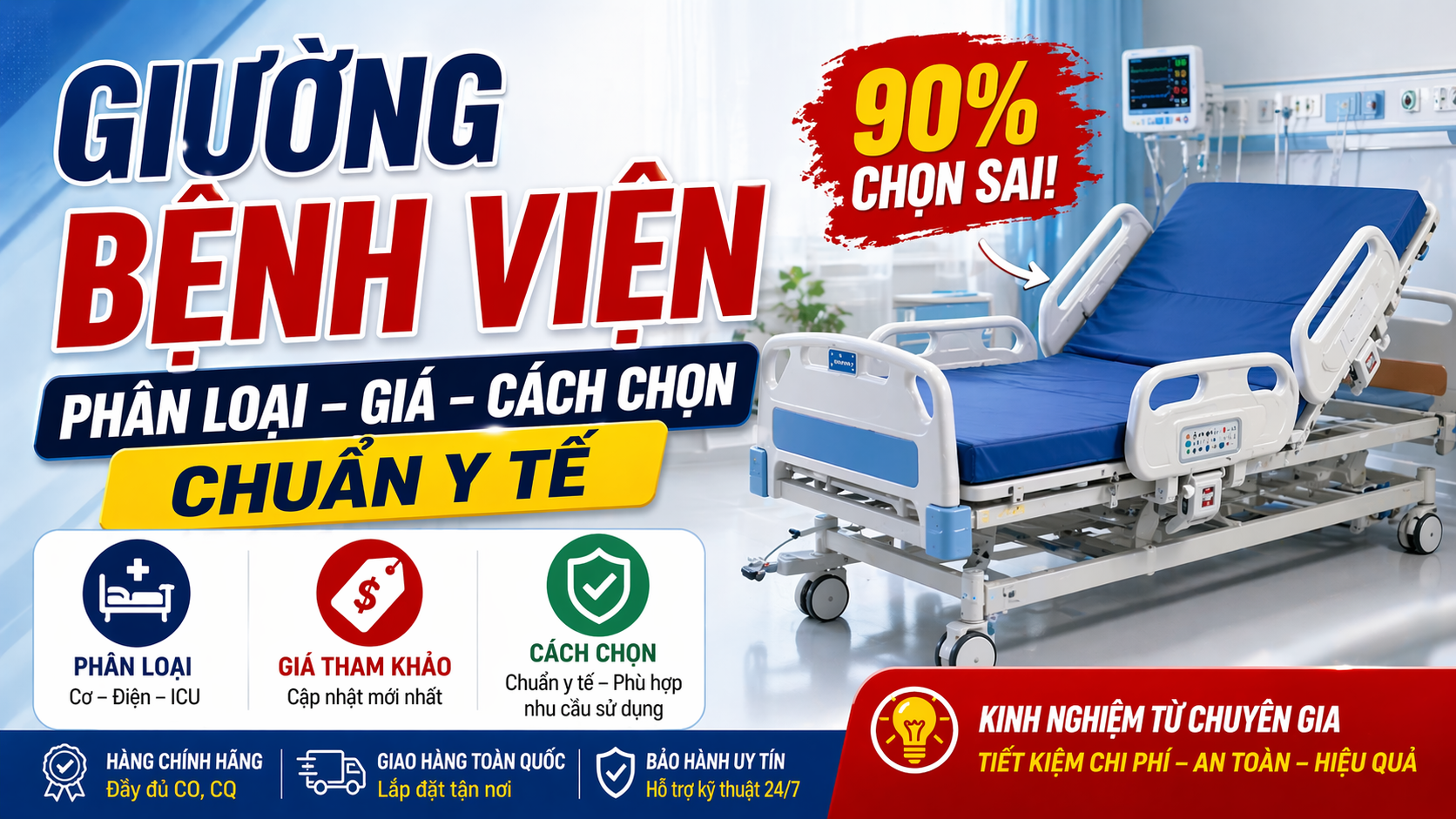 Giường bệnh viện – phân loại, giá và cách chọn chuẩn y tế