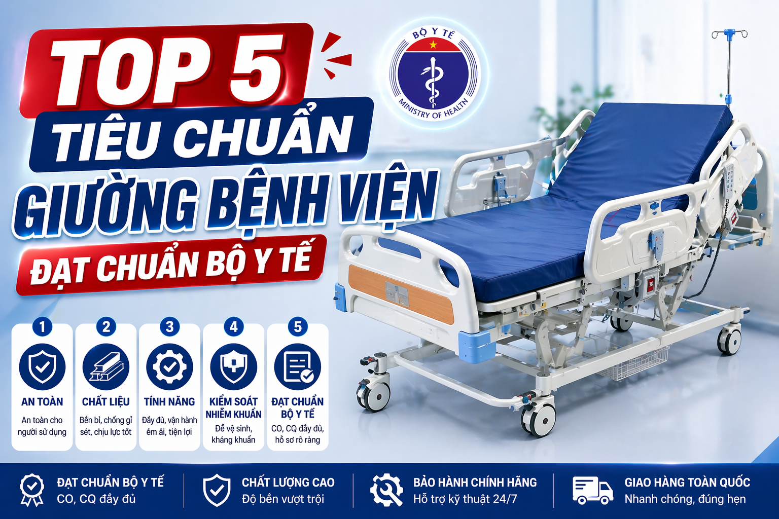 Lựa chọn giường bệnh nhân chuẩn Y Tế