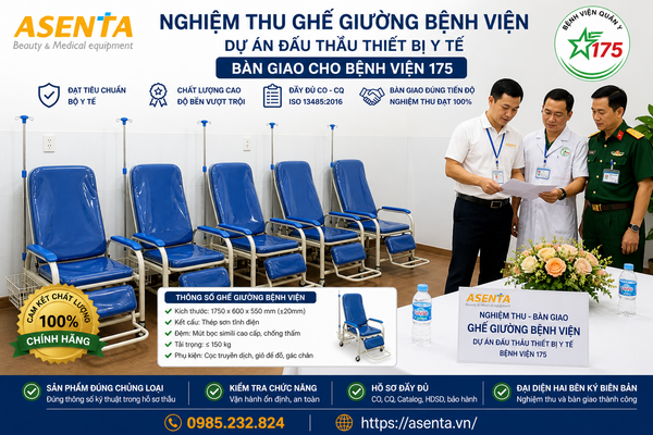 nghiệm thu giường bệnh viện trong dự án đấu thầu tại bệnh viện 175