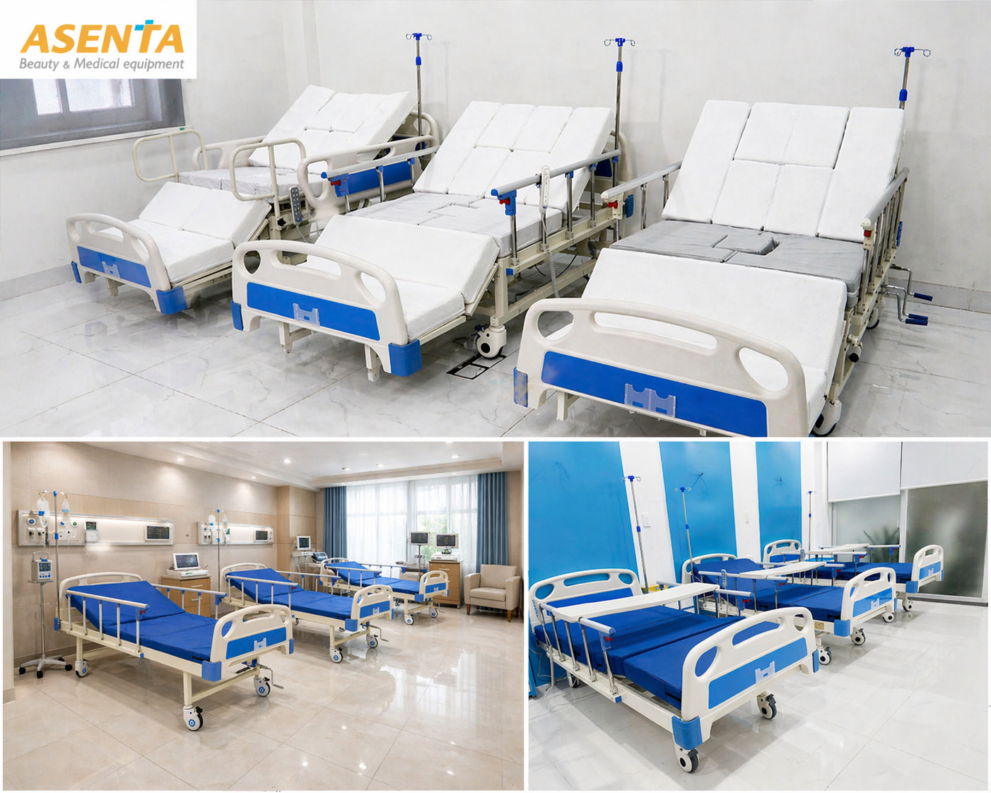 Các mẫu giường y tế thường được lựa chọn trong các bệnh viện