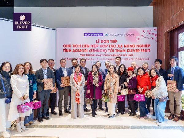 LỄ ĐÓN TIẾP CHỦ TỊCH ZENNOH AOMORI TỚI THĂM KLEVER FRUIT