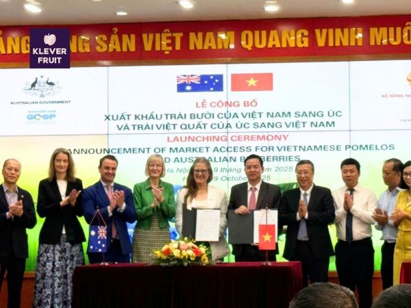 Lễ công bố xuất khẩu bưởi Việt Nam và nhập khẩu việt quất Australia