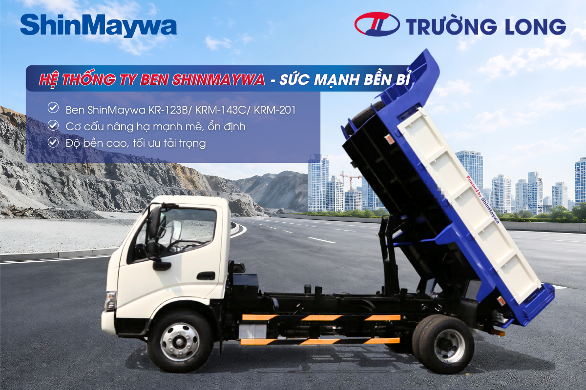 Hệ thống ty ben ShinMaywa lắp trên xe Hino