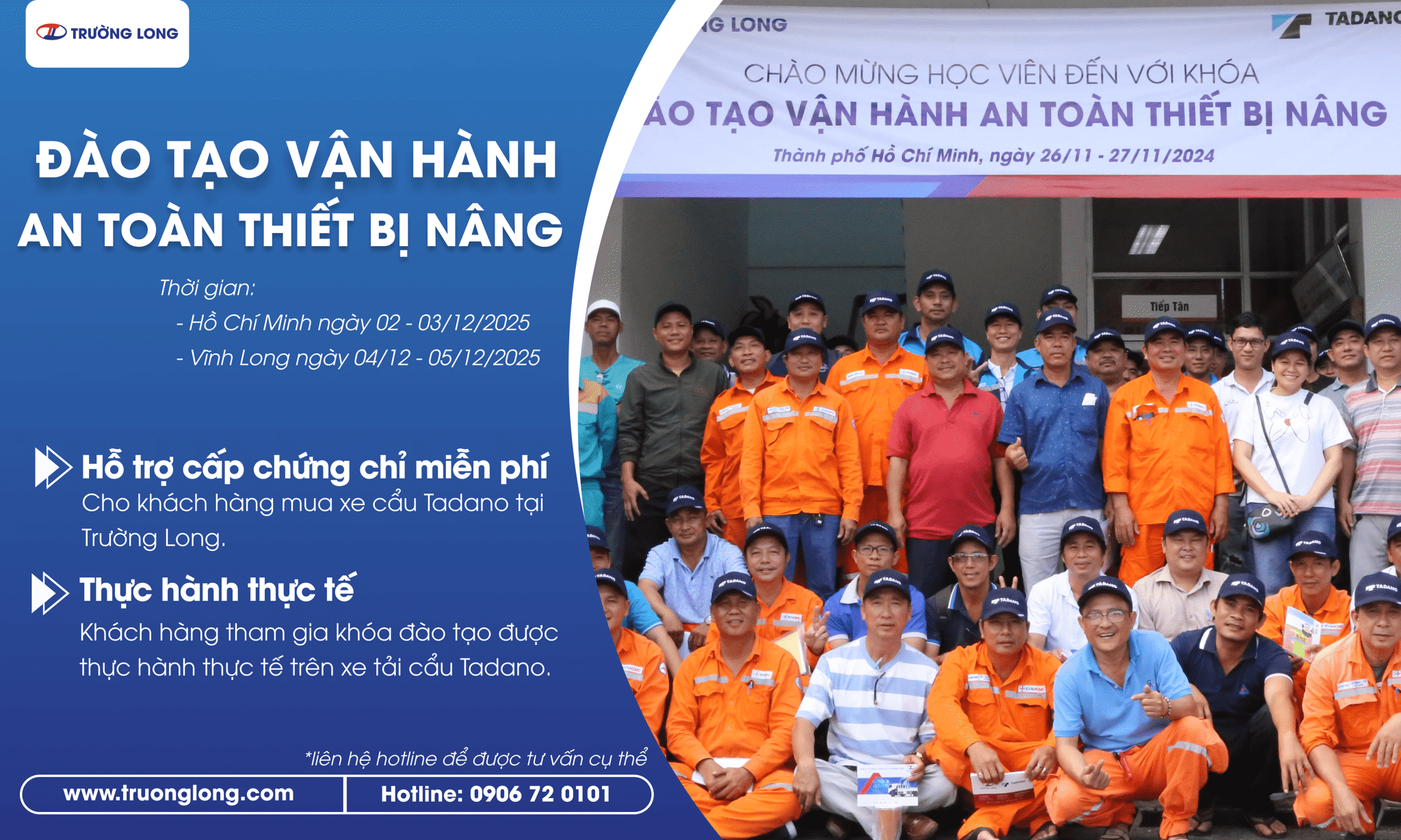 Đào tạo vận hành an toàn thiết bị nâng