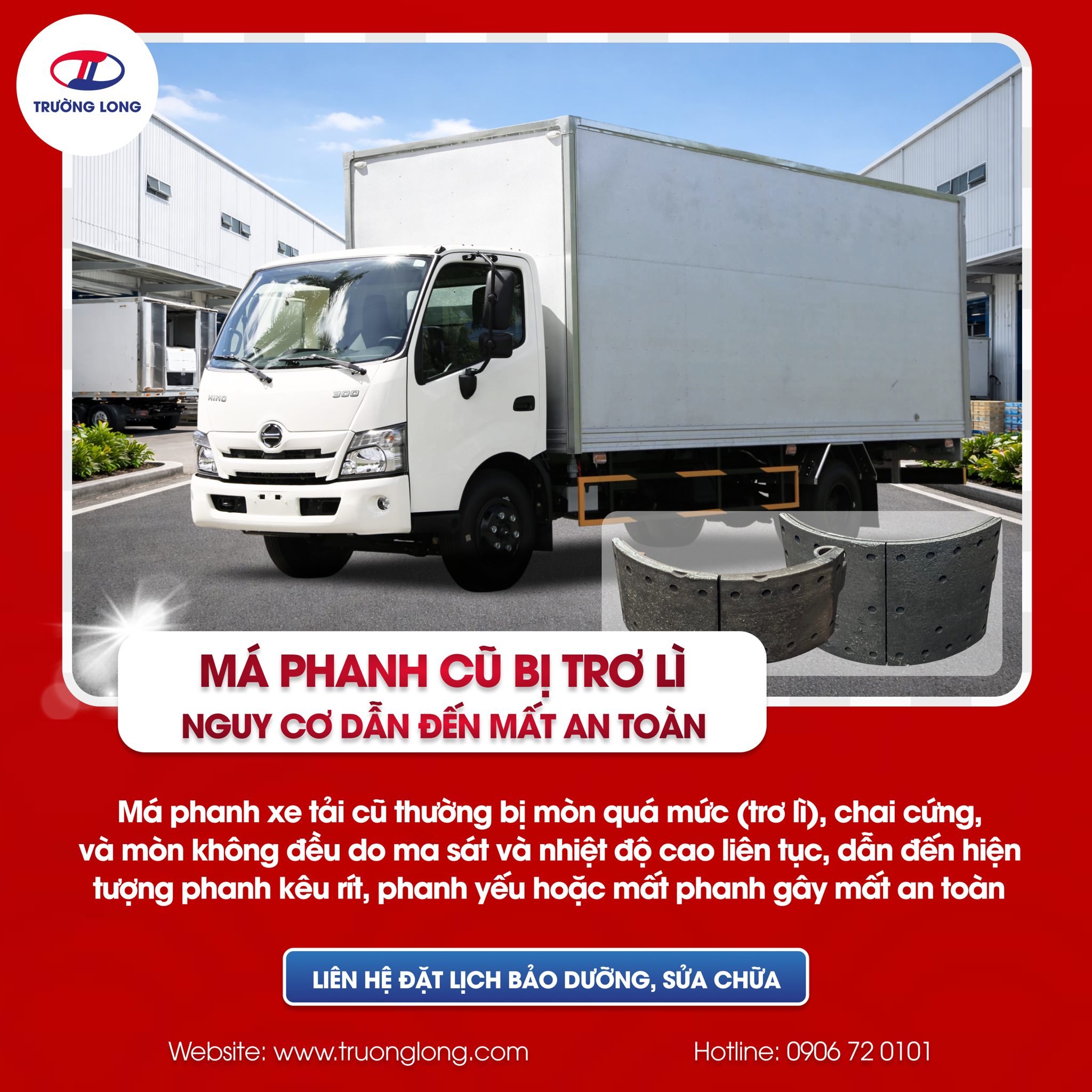 má phanh xe tải Hino