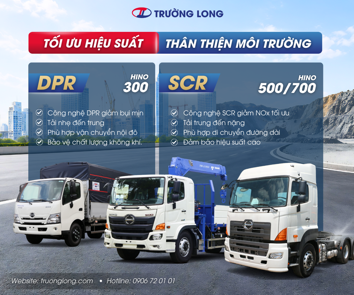 Vận tải xanh, xe Hino chuẩn Euro 5