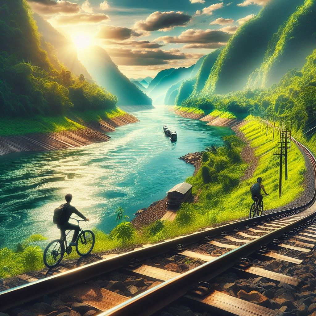Đạp Xe Trên Đường Ray Xe Lửa: Trải Nghiệm Độc Đáo Trên Dòng Nakdonggang